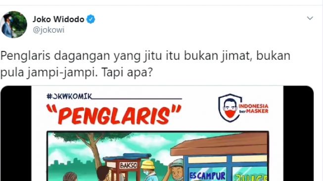 Jokowi Unggah Video 'Penglaris', Warganet: Saya Belum Sold, Tolongin Pak