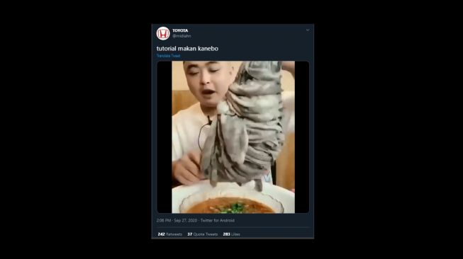 Disangka Makan Kanebo, Aksi Pria Mukbang Ini Endingnya Bikin Syok!