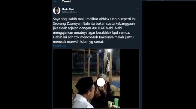 Viral Aksi Diduga Tokoh Agama Persekusi Warga, Habib Husin: Saya Malu