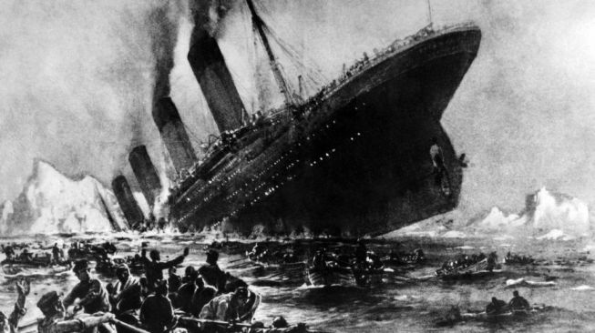 Ilustrasi tragedi Titanic. [AFP]