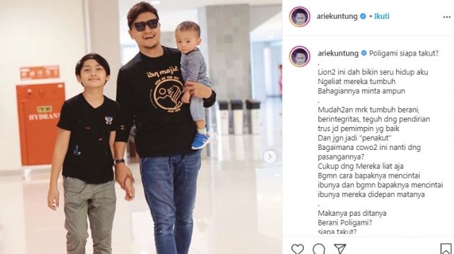 Unggahan Arie Untung [Instagram/@ariekuntung]