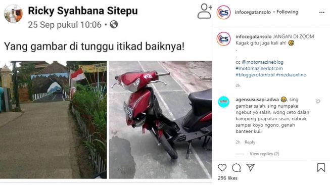 Diduga Tertipu Gambar di Dinding, Sepeda Motor Ini Alami Kerusakan Parah