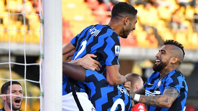 Mengamuk! Inter Milan Hajar Benevento 5-2