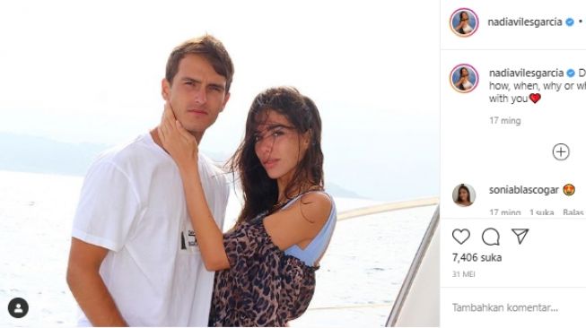 Pacar Denis Suarez, Nadia Aviles. (Instagram/@nadiavilesgarcia).