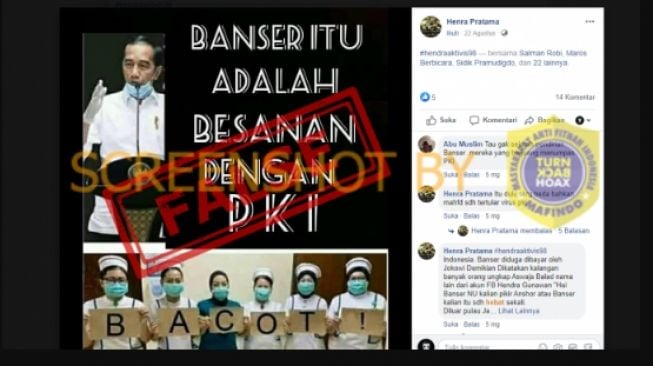 CEK FAKTA: Benarkah Banser adalah Besan PKI?