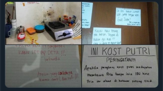 Ngeri! Viral Foto Pengumuman di Indekos Putri, Publik Bergidik