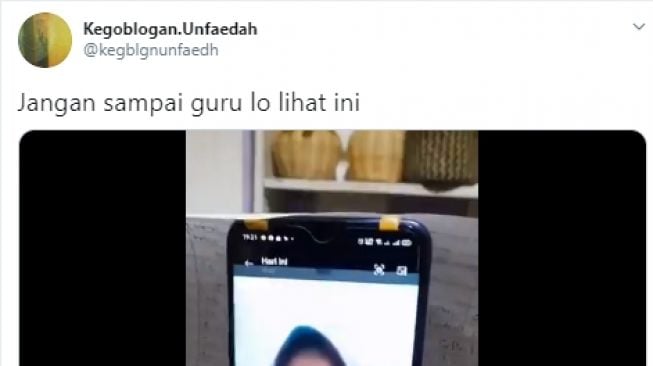 Video gadis tunjukkan cara menghafal dengan unik. - (Twitter/@kegblgnunfaedh)