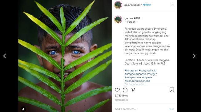 Anak-anak bermata biru. [Instagram]