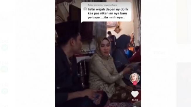 Pernikahan perempuan dengan berondong (TikTok @heniwijaya14)