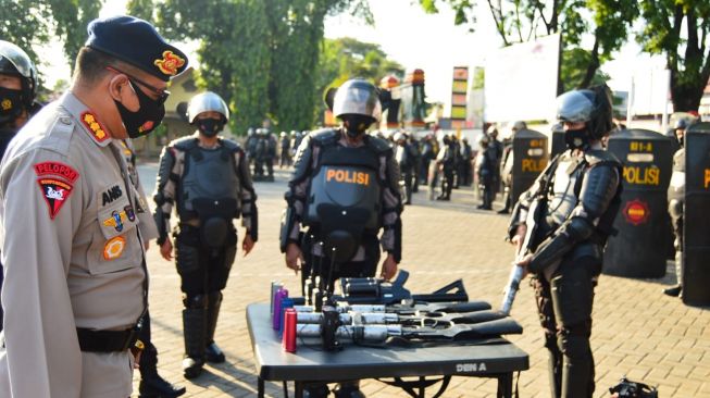 2 SSK Brimob dari NTB dan Gorontalo Bantu Pengamanan Pilkada Makassar