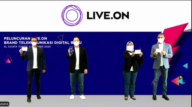 Janji Live.on adalah: satu kuota besar untuk semua aplikasi, jaringan, dan waktu [screen shot launching virtual].