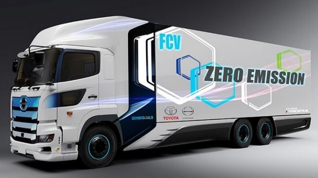 Desain truk heavy duty Fuel Cell Electric Truck (FCET) versi Jepang [Toyota Motor Corporation].