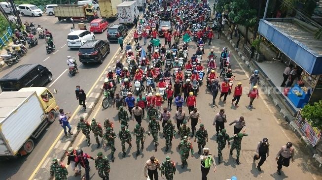 Rekayasa Lalu Lintas Agar Tak Terjebak Macet Demo FPI Tolak UU Cipta Kerja