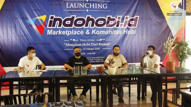 Suasana launching Indohobi.id