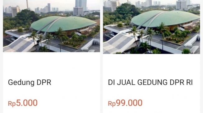 Gedung DPR Dijual murah 