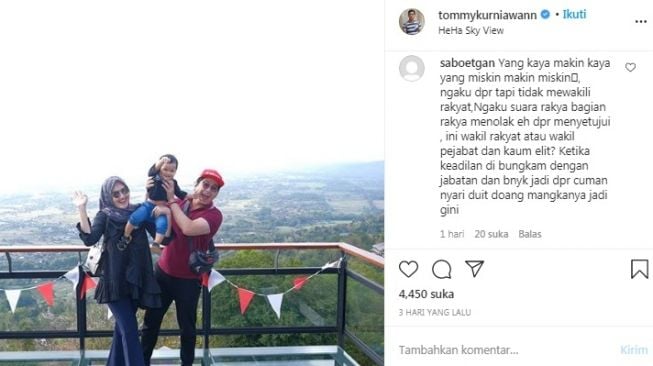 Unggahan Tommy Kurniawan [Instagram/@tommykurniawann]