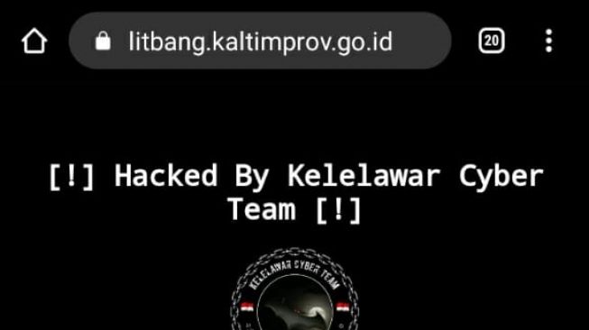 Tolak Uu Cipta Kerja Hacker Kelelawar Retas Website Litbang Pemprov Kaltim Suara Kaltim