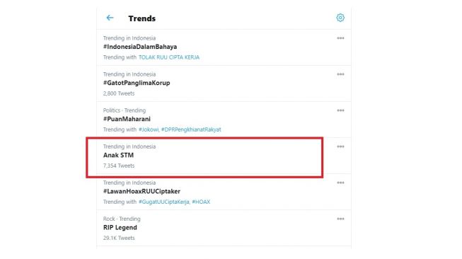 Duduki Trending Twitter, Panggilan Demo Anak STM Menggema