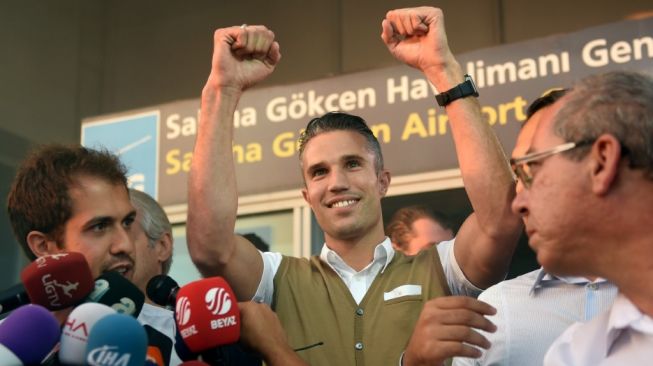 Mantan penyerang Manchester United, Robin van Persie. [OZAN KOSE / AFP]