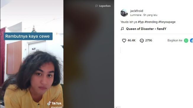 Tampilannya bikin salfok. [TikTok]