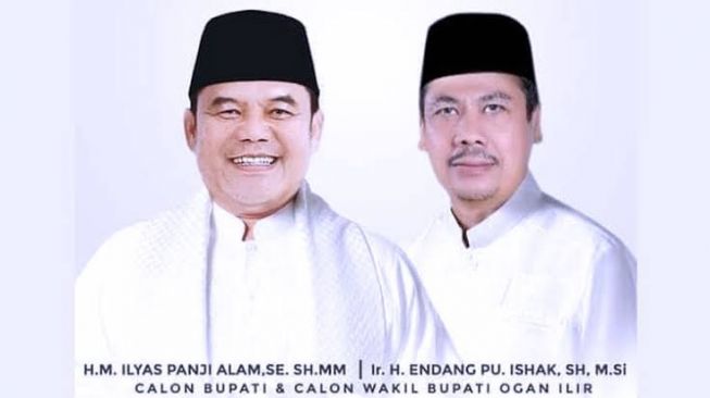 Pasangan petahana Ogan Ilir, Ilyas Panji Alam-Endang PU Ishak (TimesIndonesia)