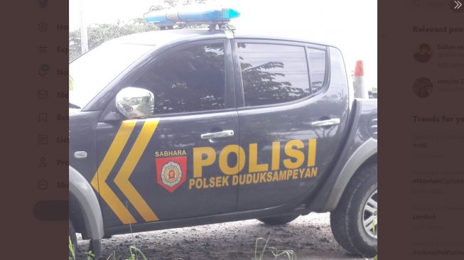 Nama mobil polisi ini bikin wargent bertanya-tanya (Twitter)