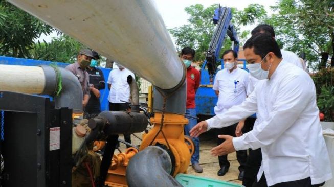 Antisipasi Banjir, Mesin Pompa 600 liter/detik di Tangerang Disempurnakan