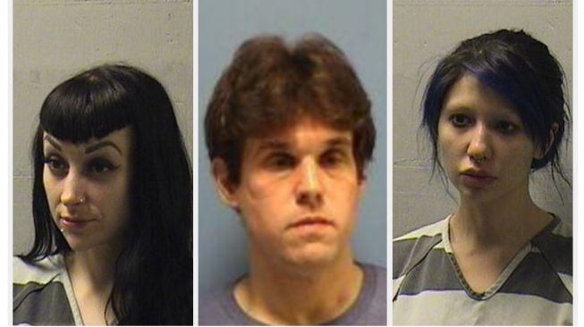 Dari kiri ke kanan, Mindy Dixon (41), Travis Clark, Melissan Cheng (23).[Kantor Sheriff St. Tammany Parish]