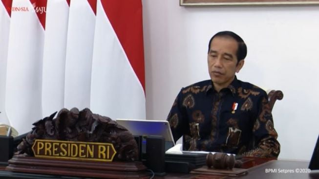 Konferensi pers Presiden Joko Widodo soal perkembangan Covid-19. (YouTube/Sekretariat Presiden)