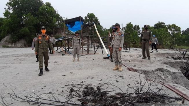 Tim Gabungan Bangka Razia Penambangan Biji Timah Ilegal