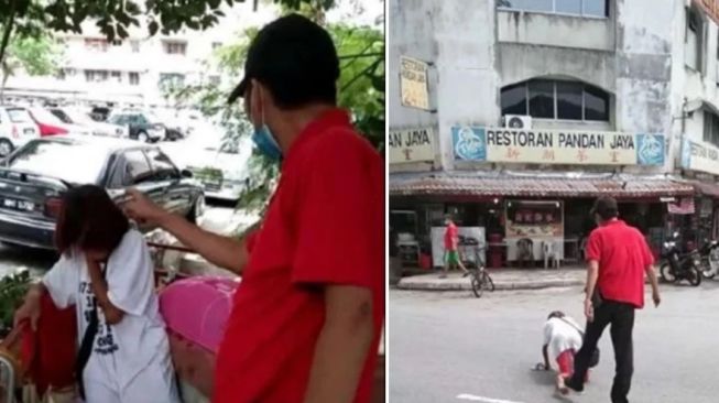 Video Viral Seorang Pria Tendang dan Tampar Wanita, Diduga sedang Mabuk