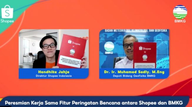 Gandeng BMKG, Shopee Luncurkan Layanan Deteksi Dini Bencana Alam