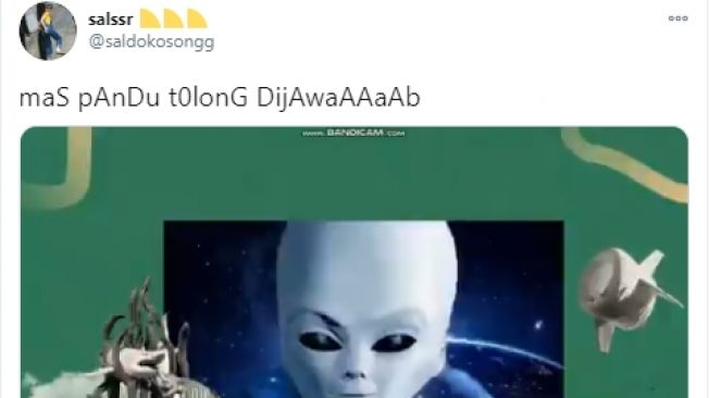 Viral, Mahasiswa Ikut Kuliah Online Pakai Filter Alien Lupa Cara Mematikan