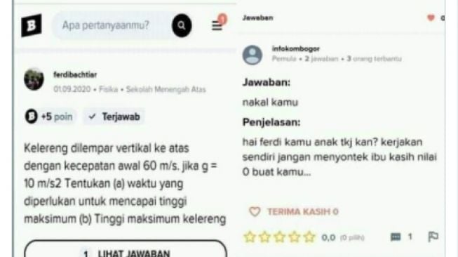 Tanya Jawaban Tugas Online, Aksi Murid Ketahuan Nyontek Ini Epic Banget