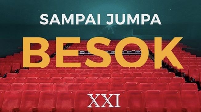 Unggahan Cinema 21 hari lalu, yang menyatakan XXI akan buka per hari ini (17/10/2020) [screen shot Instagram: cinema.21].