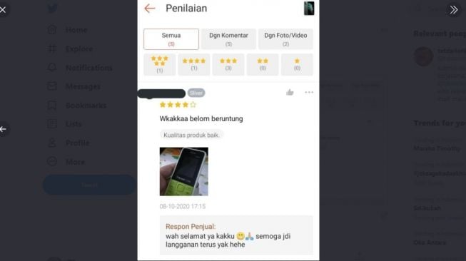 Review belanja online, beli iPhone 11 Pro Max dapat hal tak terduga. [Twitter]