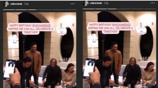 Raline Shah nongkrong bareng ayah Gigi Hadid, Mohamed Hadid.