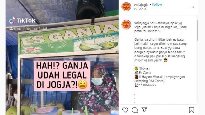 Dijamin Nyegerin! Minum Es Ganja di Gerai Ini Nggak Bakal Diciduk Polisi