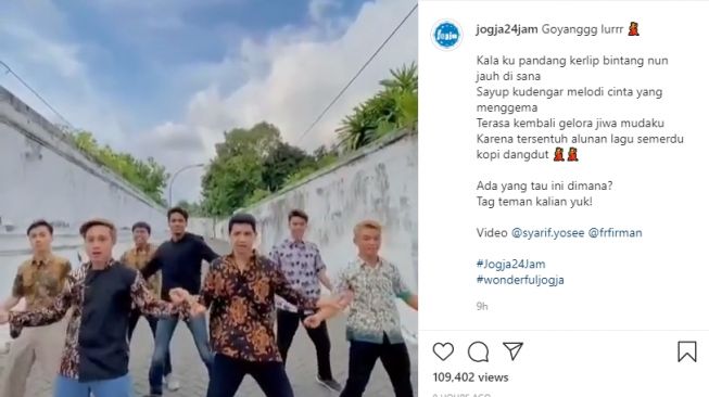 Viral, Sekelompok Pemuda Goyang TikTok di Alun-alun Kidul Banjir Pujian