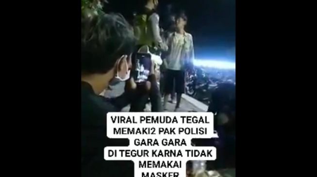 Tidak Pakai Masker dan Memaki Polisi, Pemuda Ini Sebut Corona Buatan China