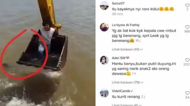 Viral Sosok Misterius Terekam Dalam Air, Netizen: Orang Mandi Kok Direkam?