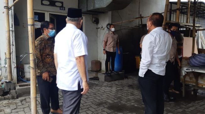 Gubernur Sumut Edy Rahmayadi langsung meninjau diduga lokasi perjudian. (Foto: Istimewa)