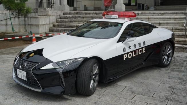 Mobil Polisi Lalu Lintas (Polantas) Prefektur Tochigi Jepang, Lexus LC 500 [Carscoops].