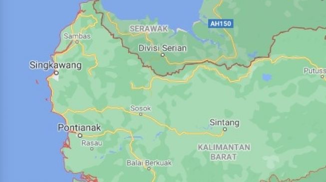 Peta Kalimantan Barat. (google)