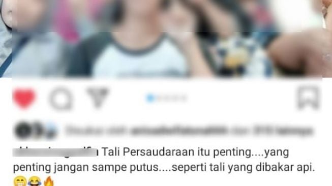 Salah satu korban kebakaran di Tangerang sebelum tewas membuat status di akun Instagramnya. [Kontributor / Julianto]