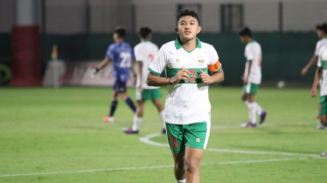 Kapten Timnas Indonesia U-16, Marcell Januar Putra, saat pertandingan melawan UEA (dok. PSSI).