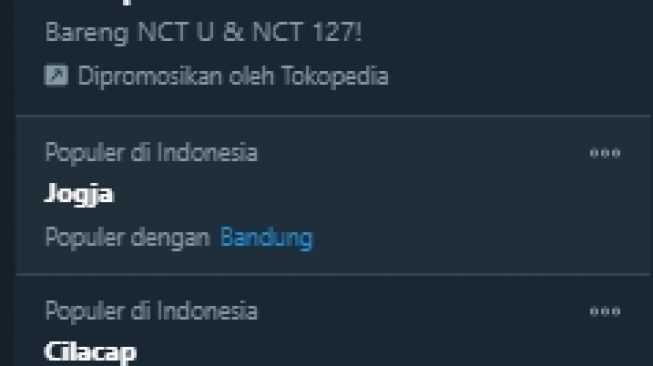 Tagar Jogja trending. [Twitter]