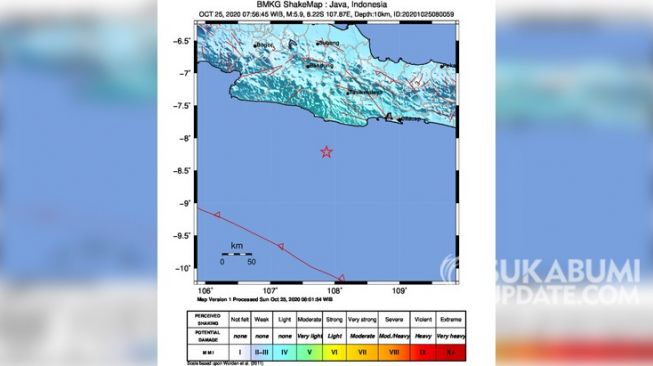 Gempa 5.9 M Selatan Jabar, BMKG: Aktivitas Di Zona Subduksi Megathrust