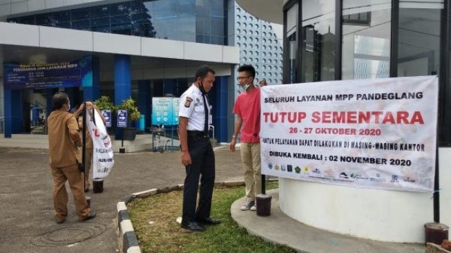 Dua Pegawai Positif Covid-19, MPP Pandeglang Tutup Sementara
