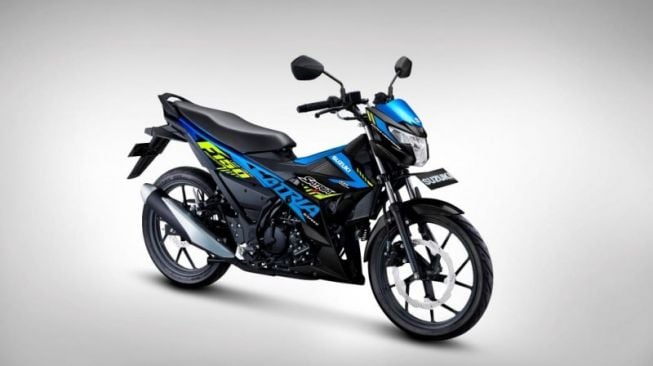 Suzuki Satria F150 dengan balutan warna baru. [Antara/SIS]